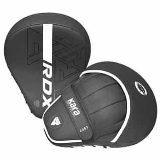 лапи за бокс rdx kara black white 2