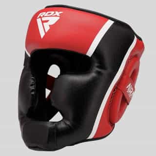 каска за бокс rdx aura plus T-17 red