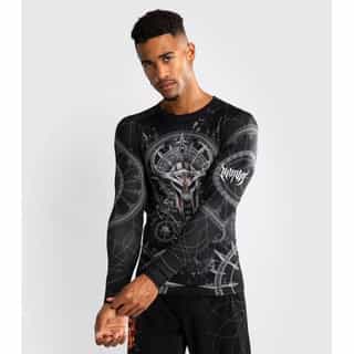 rashguard venum gladiator 5.0 men’s long sleeve rashguard – black silver 1 рашгард venum gladiator 5.0 men's long sleeve rashguard - black/silver 1