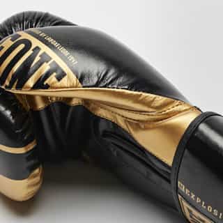 боксови ръкавици leone nexplosion black gold 3 боксови ръкавици leone nexplosion black/gold 3