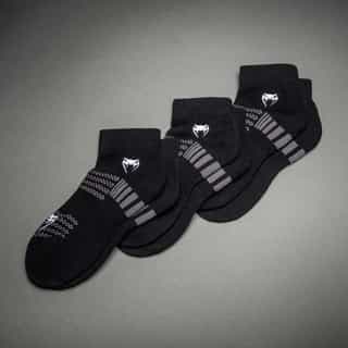 Чорапи Venum Vector Ankle Socks 3 Pack – Black Grey 1 Чорапи Venum Vector Ankle Socks 3 Pack - Black Grey 1