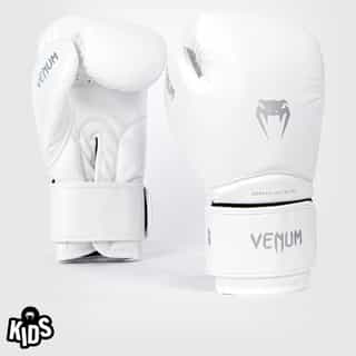 detski boksovi rykawici venum contender 1.5 white silver детски боксови ръкавици venum contender 1.5 white/silver