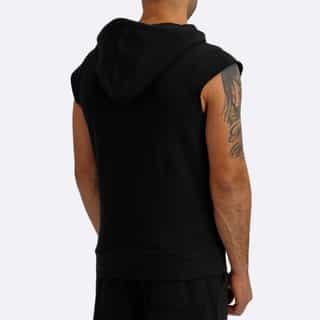 suichyr leone hoody sleeveless black-white 1 суичър leone hoody sleeveless black-white 1