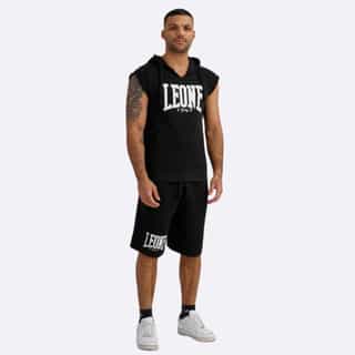 suichyr leone hoody sleeveless black-white 3 суичър leone hoody sleeveless black-white 3