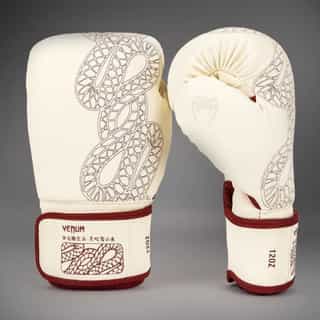 boksovi rykavici venum serpenti ivory burgundy 1 боксови ръкавици venum serpenti ivory/burgundy 3