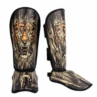 detski protektori za kraka venum tiger kids black neon orange 1 детски протектори за крака venum tiger kids black/neon orange 1