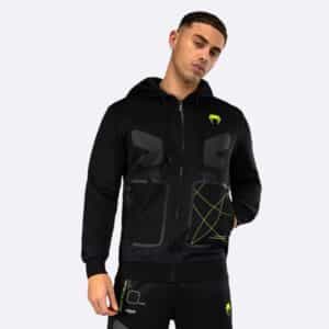 suichyr venum training camp 4.0 hoodie black neo green суичър venum training camp 4.0 hoodie black/neo green