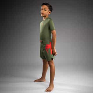 detski shorti venum light army green orange 4 детски шорти venum light army green/orange 3