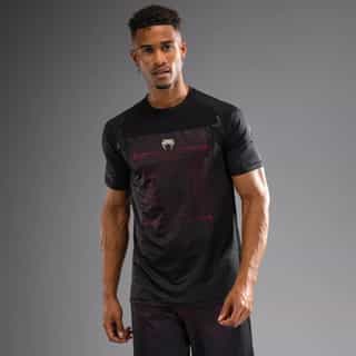 teniska venum g-fit air dry-tech deep black fire red тениска venum g-fit air dry-tech deep black / fire red