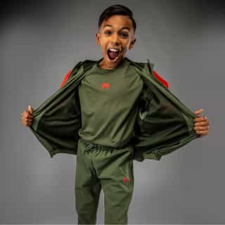 detski suichyr venum vectra kids track jacket – army green orange 3 детски суичър venum vectra kids track jacket - army green/orange 3
