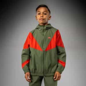 detski suichyr venum vectra kids track jacket – army green orange детски суичър venum vectra kids track jacket - army green/orange