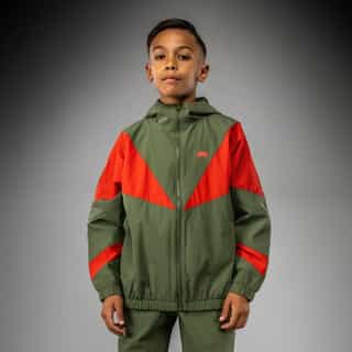detski suichyr venum vectra kids track jacket – army green orange детски суичър venum vectra kids track jacket - army green/orange