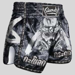 muay thai shorti 8 weapons bone island black муай тай шорти 8 weapons bone island black