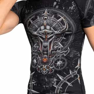 rashguard venum gladiator 5.0 men’s short sleeve rashguard – black silver 1 рашгард venum gladiator 5.0 men's short sleeve rashguard - black/silver 1