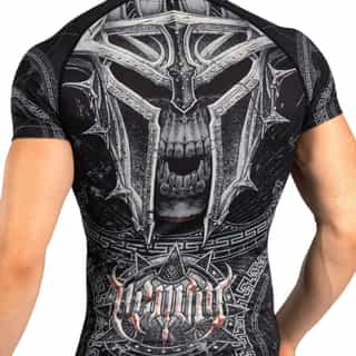 rashguard venum gladiator 5.0 men’s short sleeve rashguard – black silver 3 рашгард venum gladiator 5.0 men's short sleeve rashguard - black/silver 3