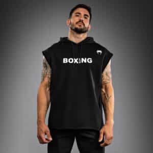 suichyr boxing vt sleeveless hoodie – black white суичър venum boxing vt sleeveless hoodie - black/white