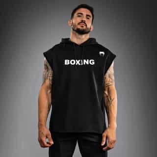 suichyr boxing vt sleeveless hoodie – black white суичър venum boxing vt sleeveless hoodie - black/white