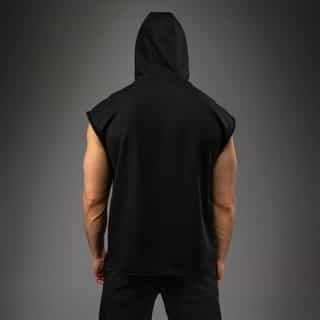 suichyr venum muay thai vt sleeveless hoodie – black white 2 суичър venum muay thai vt sleeveless hoodie – black/white 2