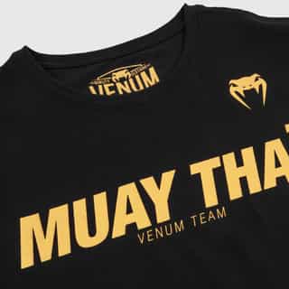 teniska venum muay thai vt t-shirt – black gold 3 тениска venum muay thai vt t-shirt - black/gold 3