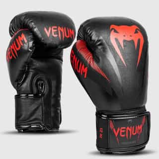 boksovi rykavici venum impact boxing gloves black red боксови ръкавици venum impact black/red
