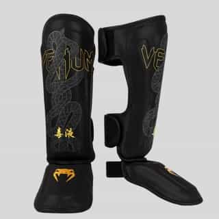 protektori za kraka venum serpenti black silver gold протектори за крака venum serpenti black/silver/gold