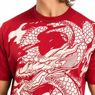 teniska venum dragon’s flight cherry red cream white 3 тениска venum dragon’s flight cherry red/cream white 3