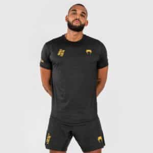 teniska venum x ares men’s dry-tech black gold тениска venum x ares men’s dry-tech black/gold