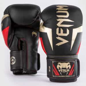 boksovi rykavici venum elite black gold red 1 боксови ръкавици venum elite black/gold/red