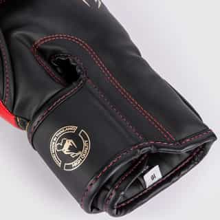 boksovi rykavici venum elite black gold red 2 боксови ръкавици venum elite black/gold/red 2