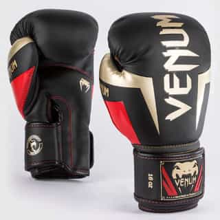 boksovi rykavici venum elite black gold red боксови ръкавици venum elite black/gold/red 1