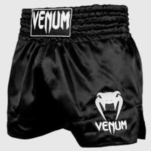 muai tai shorti classic venum – black white муай тай шорти classic venum - black/white