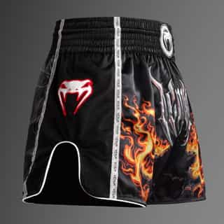 muay thai shorti venum gladiator 5.0 black neon orange 1 муай тай шорти venum gladiator 5.0 black/neon orange 2