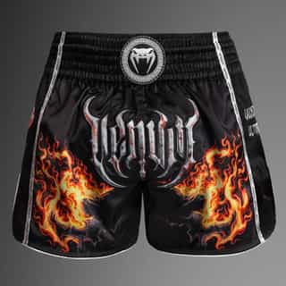 muay thai shorti venum gladiator 5.0 black neon orange 2 муай тай шорти venum gladiator 5.0 black/neon orange 11