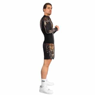 rashgard venum tiger long sleeve black neon orange 2 рашгард venum tiger long sleeve black/neon orange 3