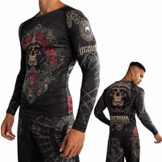 rashguad venum santa muerte 5.0 deep black gold рашгард venum santa muerte 5.0 deep black/gold