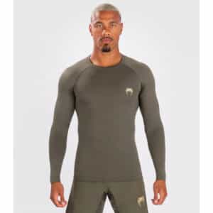 rashguard venum contender long khaki рашгард venum contender long khaki