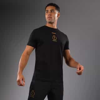 teniska venum x topuria unmatched edition t-shirt – black gold 2 тениска venum x topuria unmatched edition t-shirt - black/gold 2