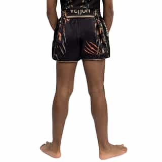 detski muay thai venum tiger kids black neon orange 1 детски муай тай шорти venum tiger kids black/neon orange 1