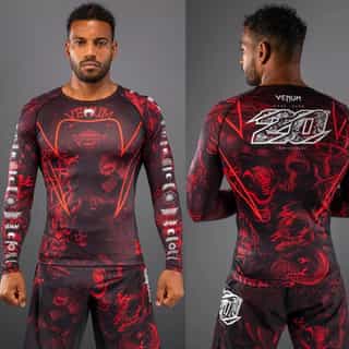 Рашгард Venum 20th Anniversary Long Sleeve Rashguard – Black Red рашгард venum 20th anniversary long sleeve rashguard - black/red