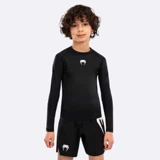 detski rashguard venum contender kids rashguards long sleeves – black детски рашгард venum contender kids rashguards long sleeves - black