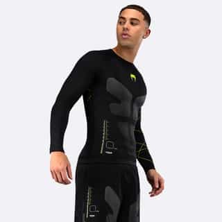 rashgard venum training camp 4.0 long sleeves – black neo green 3 рашгард venum training camp 4.0 long sleeves - black/neo green 3