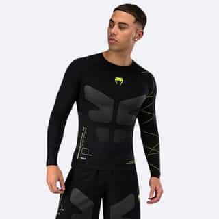 rashgard venum training camp 4.0 long sleeves – black neo green рашгард venum training camp 4.0 long sleeves - black/neo green