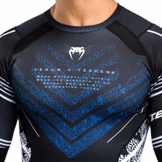 rashgard venum x tekken 8 – jin kazama rashguard – blue black white 2 рашгард venum x tekken 8 - jin kazama rashguard - blue/black/white 2