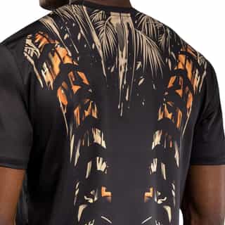 teniska venum tiger dry tech black neon orange 3 тениска venum tiger dry tech black/neon orange 3