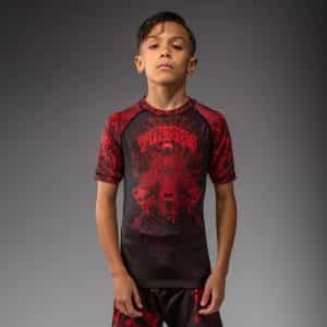 детски рашгард venum wolf atak kids short sleeve rashguard – black red детски рашгард venum wolf atak kids short sleeve rashguard - black red