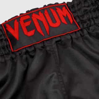 muai thai shorti classic venum – black red 2 муай тай шорти classic venum - black/red 2