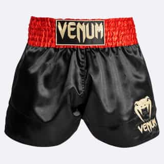 muay thai shorti venum classic red black gold муай тай шорти venum classic red/black/gold