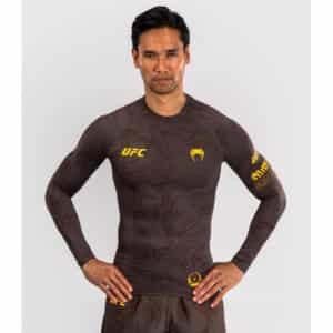 rashgard ufc fusion by venum fight week men’s performance long sleeve rashguard – earthen brown рашгард ufc fusion by venum fight week men’s performance long sleeve rashguard - earthen brown