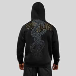 suichyr venum serpenti hoodie black silver gold суичър venum serpenti hoodie black/silver/gold