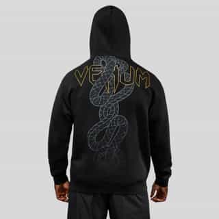 suichyr venum serpenti hoodie black silver gold суичър venum serpenti hoodie black/silver/gold